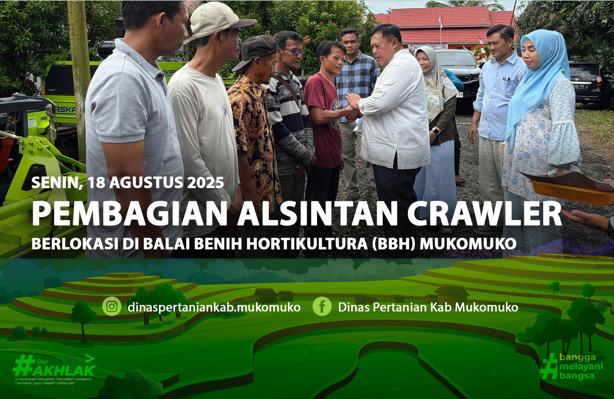 Pembagian Bantuan Alsintan Crawler