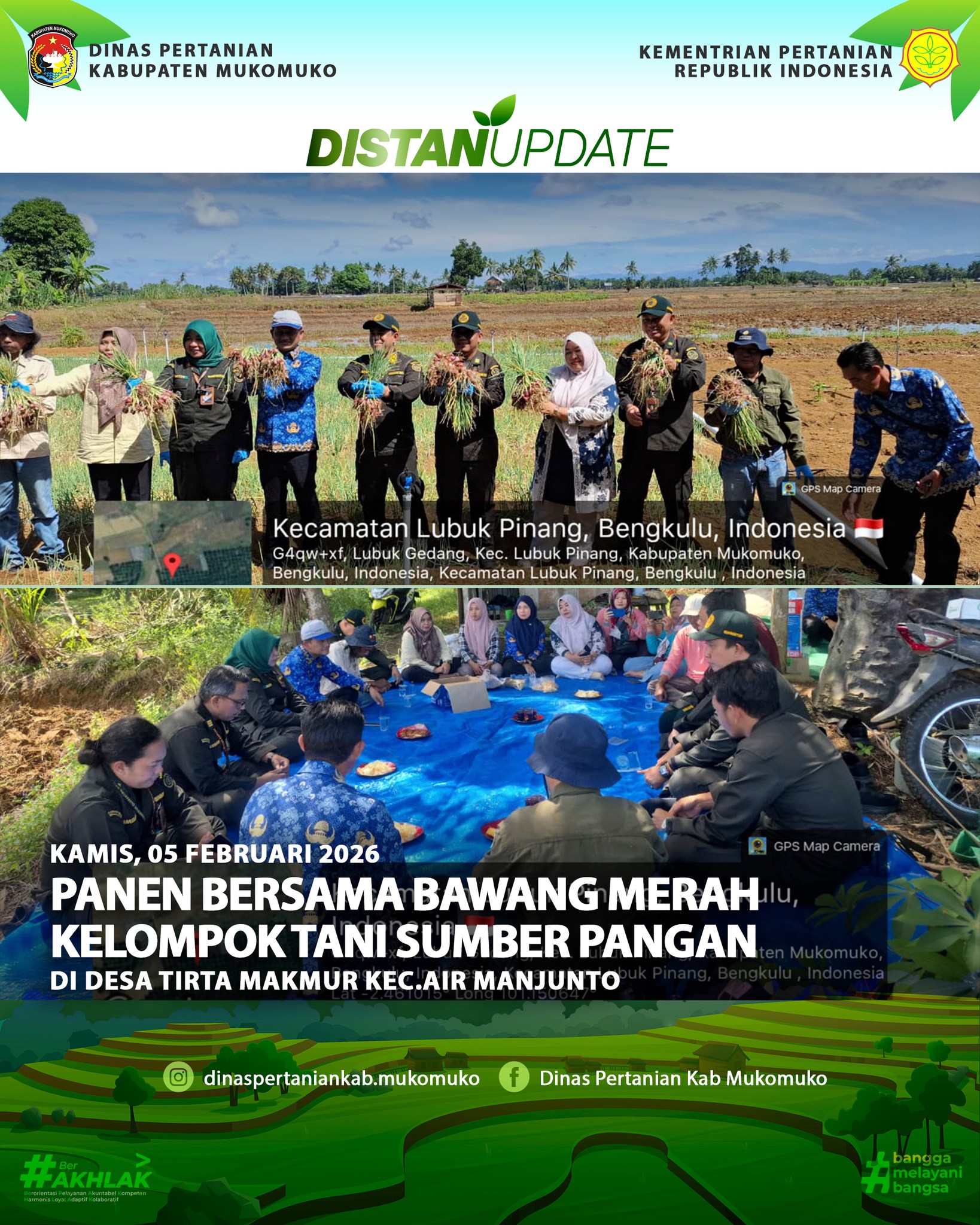 Kunjungan Badan Karantina Hewan, Ikan & Tumbuhan Provinsi Bengkulu dalam Rangka Panen Bersama Bawang Merah