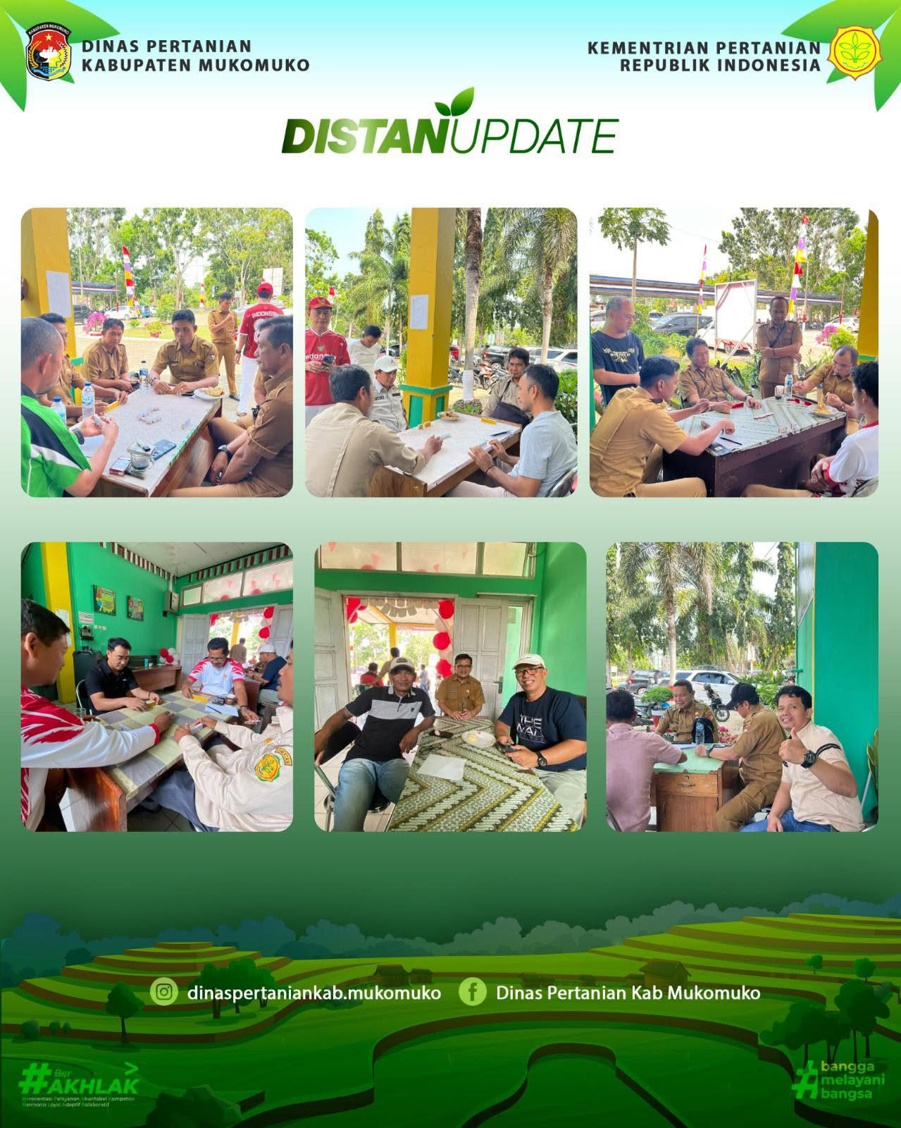 Peringati HUT RI ke 81 Dinas Pertanian Kabupaten Mukomuko Mengadakan Lomba Domino 